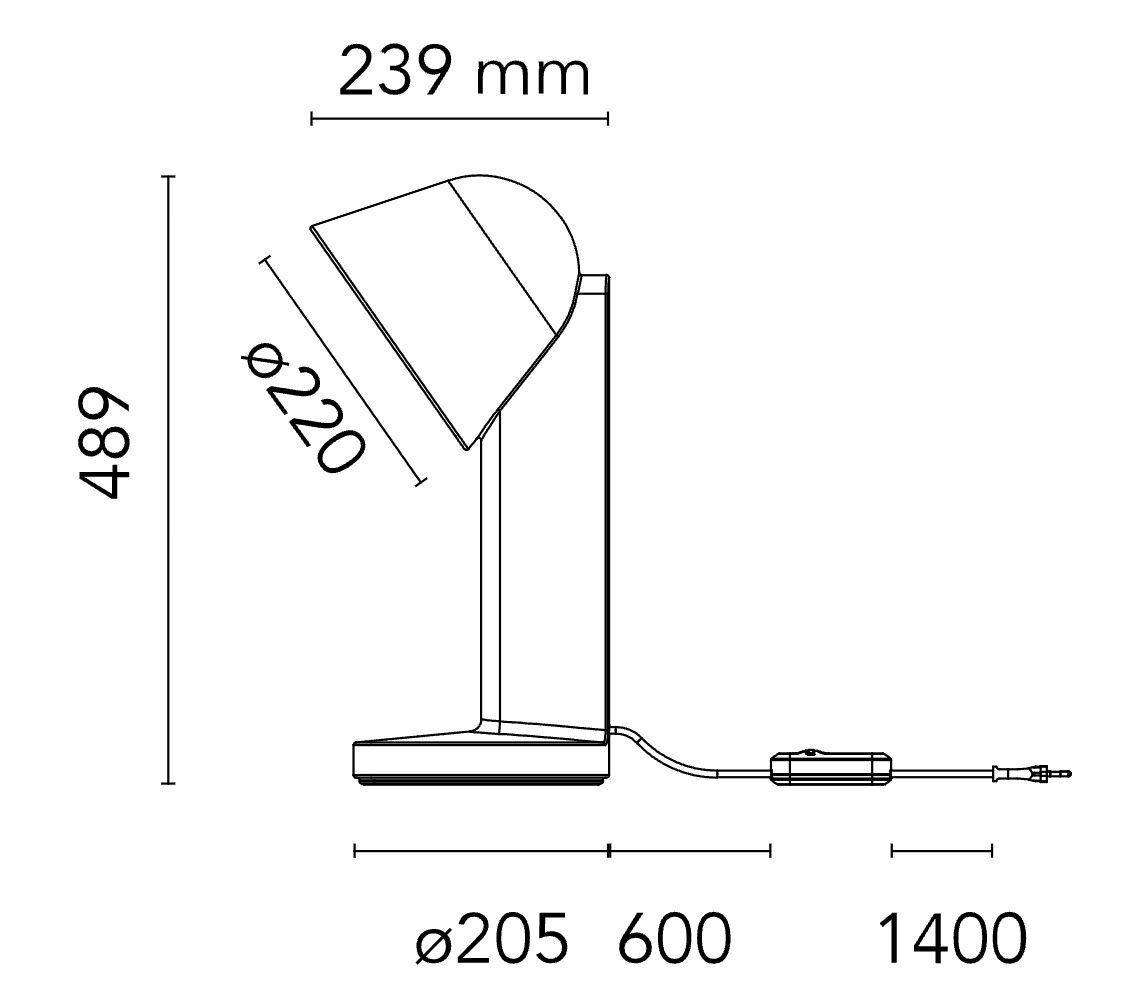Керамическая светодиодная настольная лампа In Stock Flos ARCH-00083580 - Вид №5