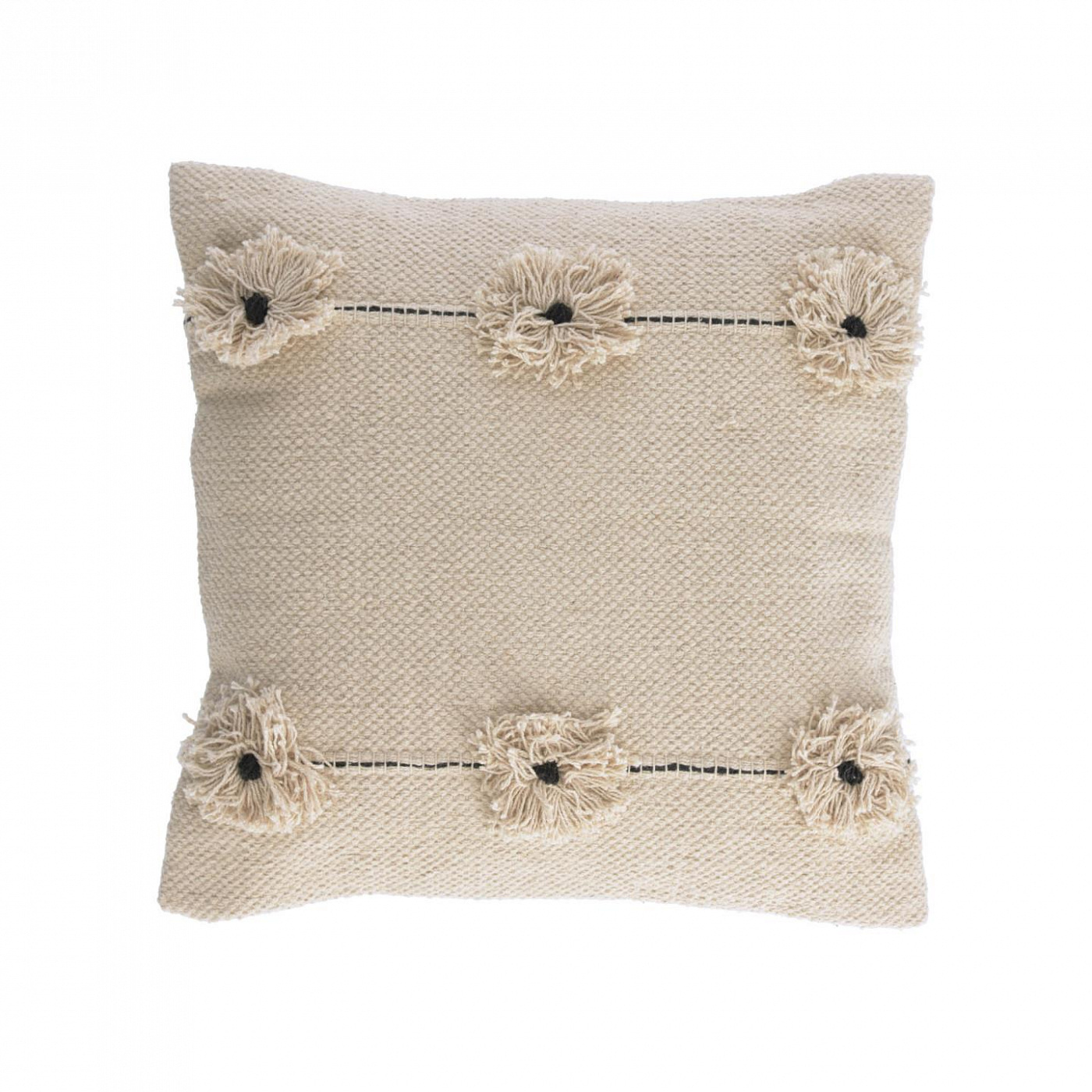 090866 Чехол для подушка 45x45 бежевый хлопок La Forma Belisa  - Вид №1