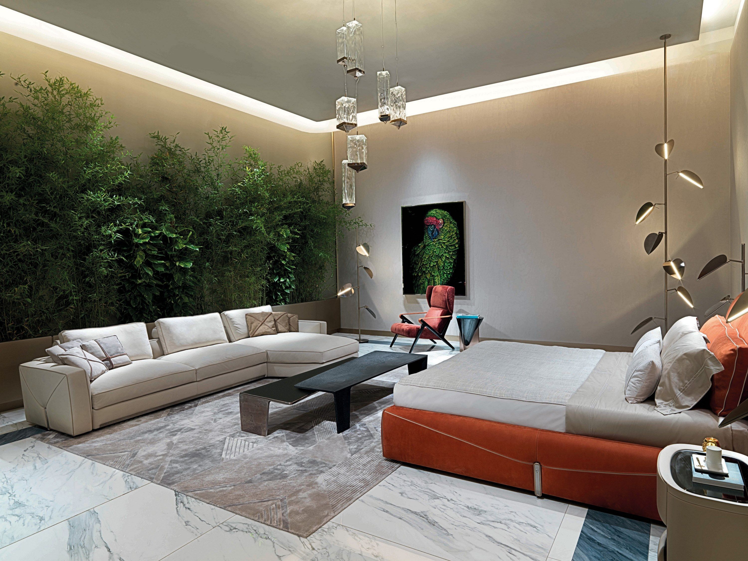 3-местный кожаный диван с полуостровом Visionnaire Mythica ARCH-00077139 - Вид №3