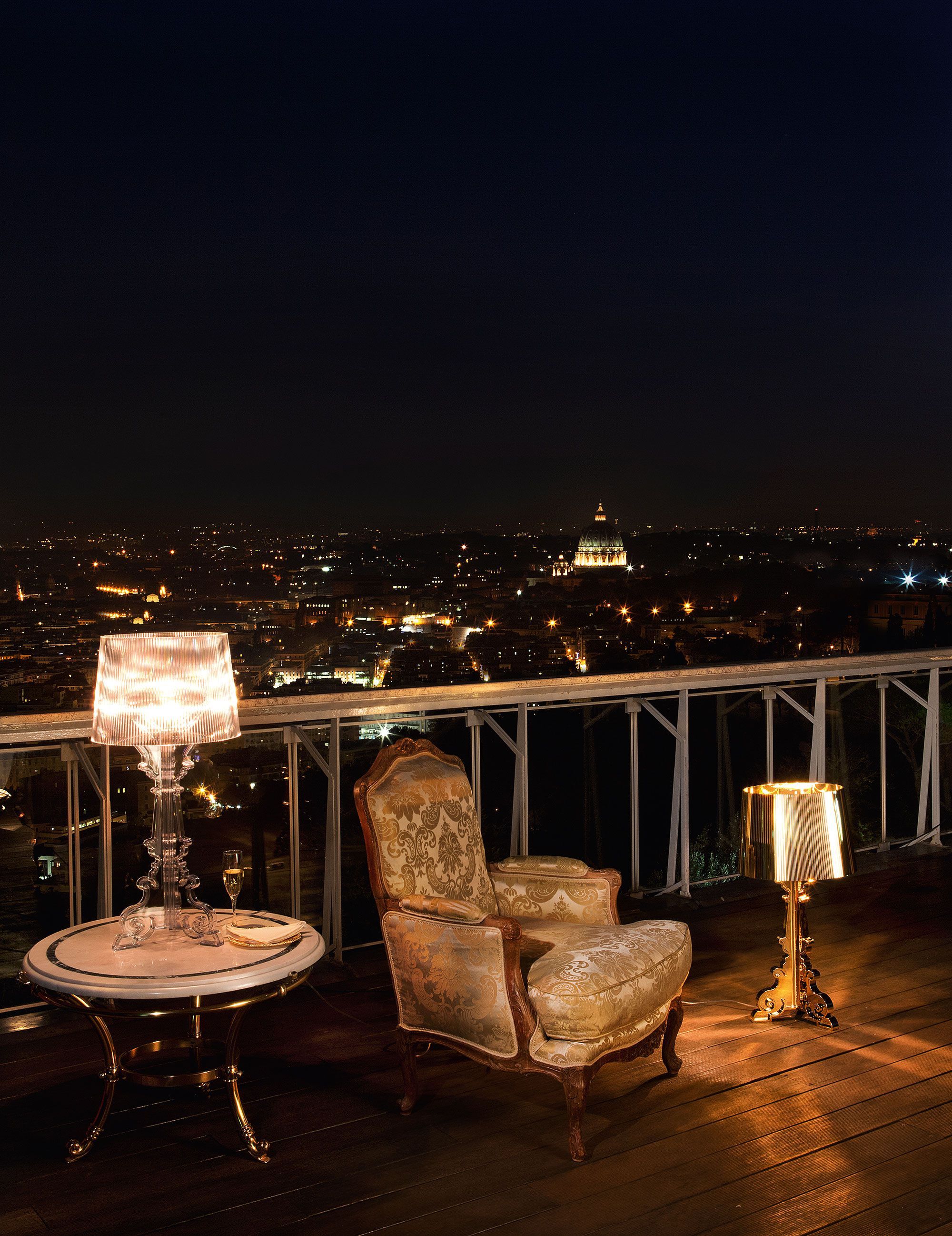 Поликарбонатная светодиодная настольная лампа с регулируемой яркостью Kartell BOURGIE ARCH-00127267 - Вид №32