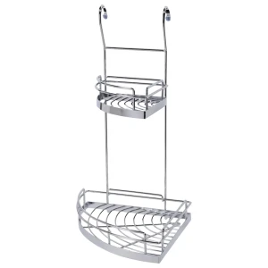 Полка угловая двухъярусная Delinia 320х235х430 мм цвет хром 15873971 STLM-2148022