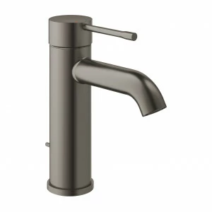Смеситель для раковины GROHE Essence New с донным клапаном, темный графит матовый (23589AL1)