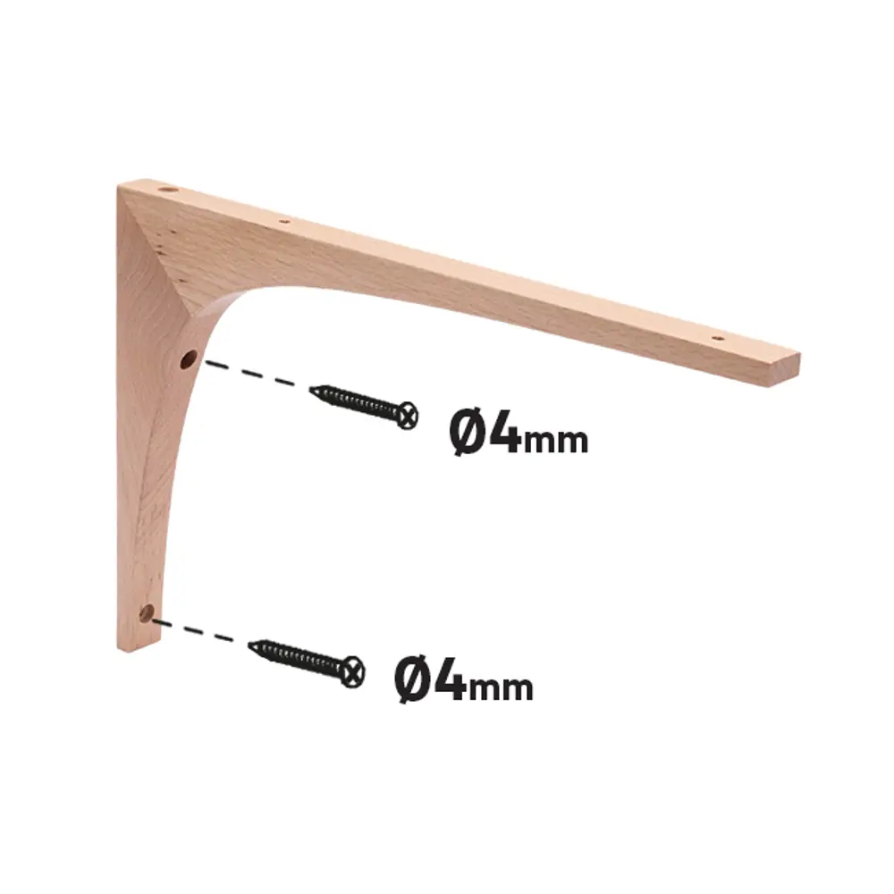 Кронштейны Spaceo для полок 20×30 см с нагрузкой 30 кг 85002134 STLM-1398959 - Вид №4