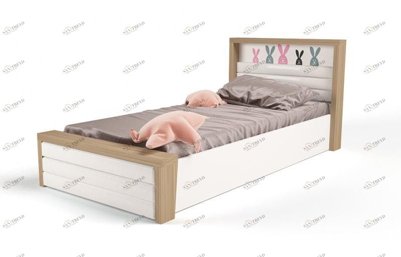Кровать ABC-KING 190х120 №6MIX BUNNY №6 с под.мех и мяг.изнож) 4631147961747