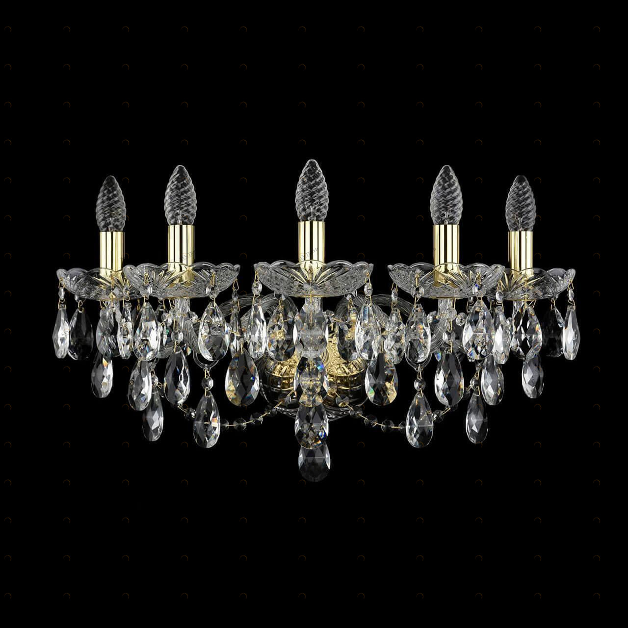 Бра настенное золотистое Bohemia Ivele 1415B/5 BOHEMIA IVELE СВЕЧА 00-3889049 Золото 