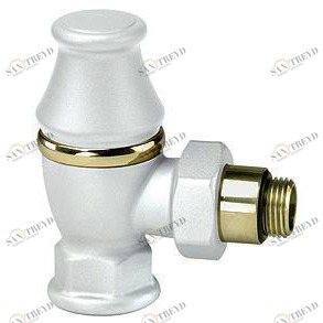 Вентиль нижний Rubinetterie Treemme серия "Liberty" 1/2 Bianco 7684