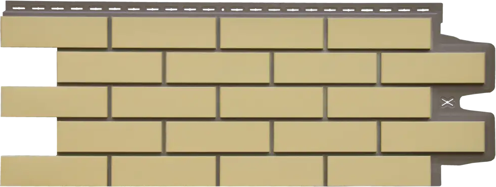 91016558 Фасадная панель Grand Line Клинкерный кирпич ваниль 0.38м² STLM-1016795