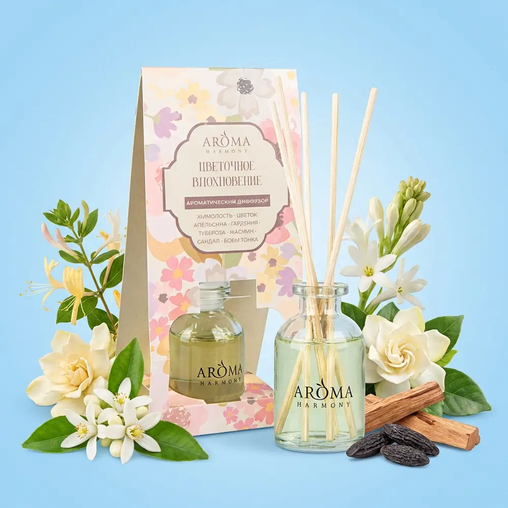 Ароматический диффузор Aroma Harmony Цветочное вдохновение 30 мл STLM-2131649