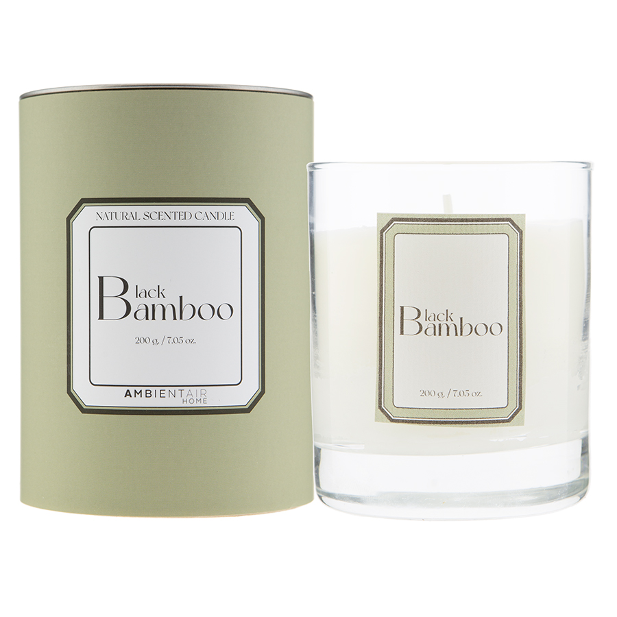 VV040WBHFA Свеча ароматическая sublime, Черный бамбук, 40 ч Ambientair 