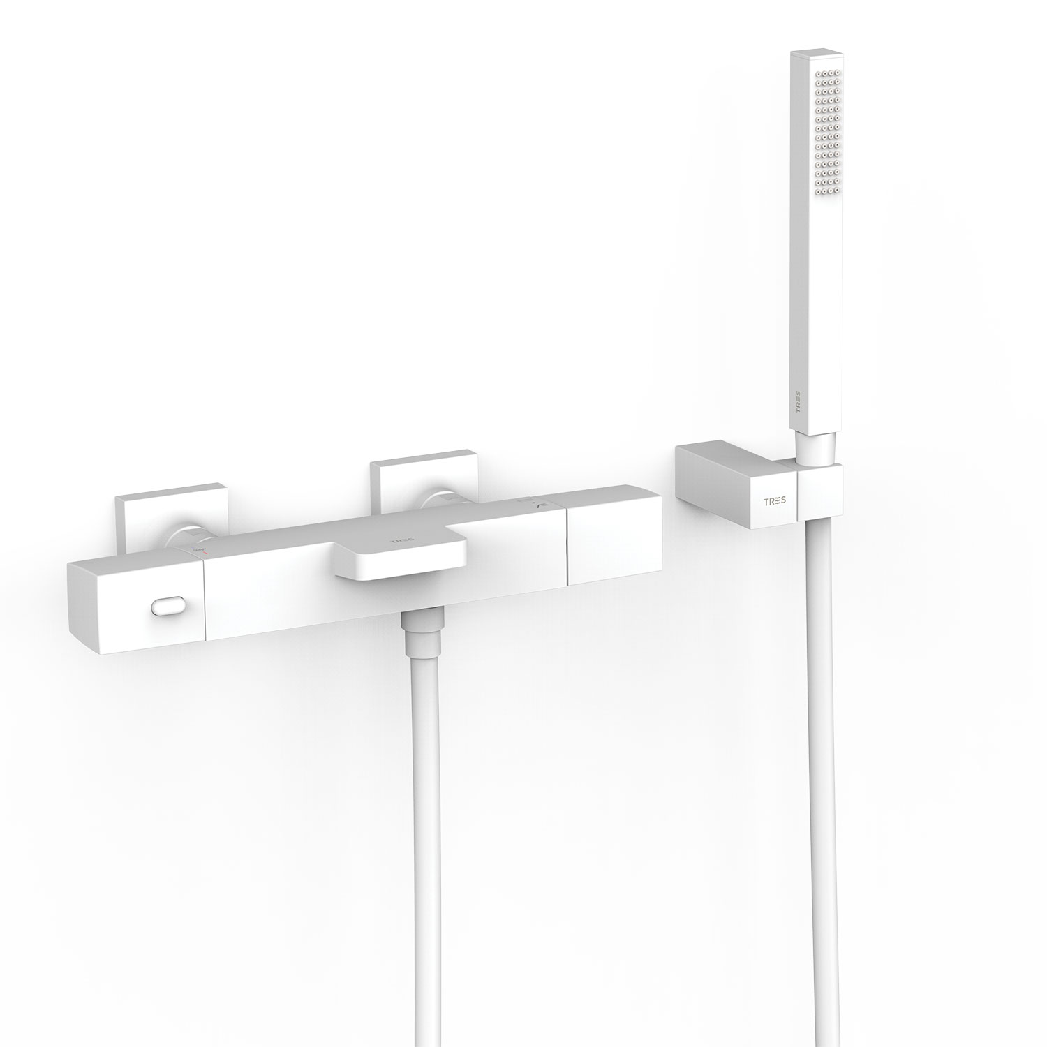 Настенный термостатический смеситель для ванны и душа-19017469BM TRES Thermostatic