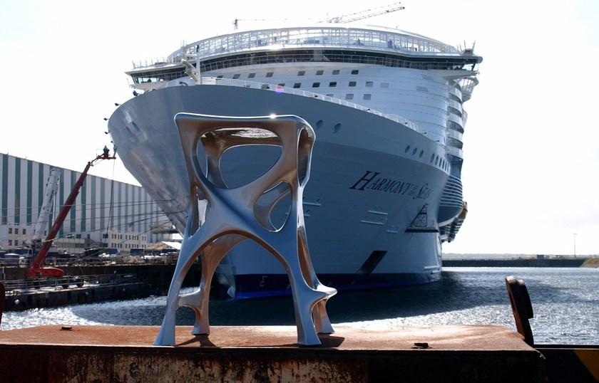 TABISSO Высокий алюминиевый табурет с подставкой для ног sun-id-1378584 - Вид №4