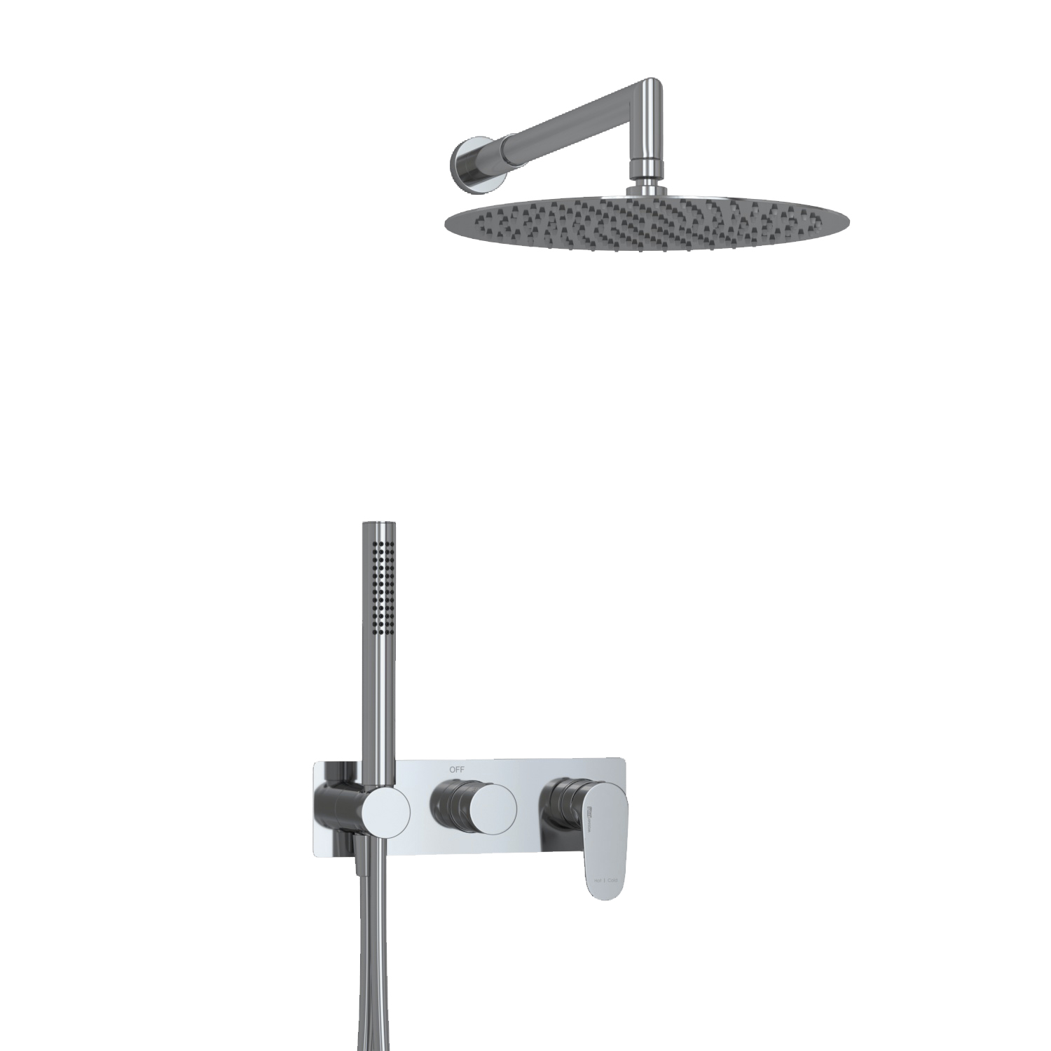 A16116 Встраиваемый комплект для ванны с верхней насадкой и лейкой WasserKRAFT  - Вид №2