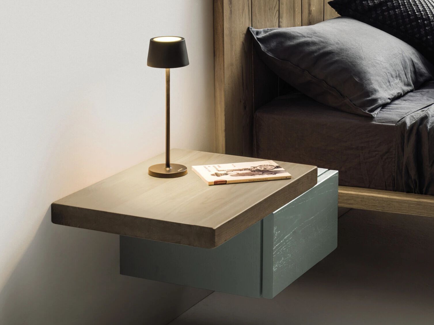 Деревянная подвесная тумбочка Devina Nais FLY ARCH-00149752 - Вид №1