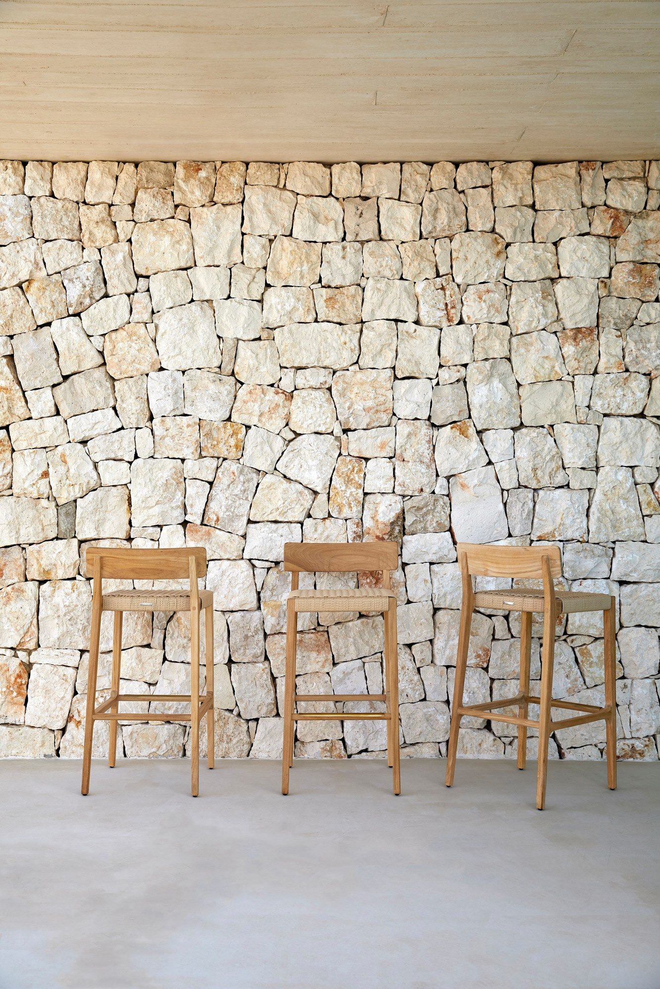 Высокий стул из тикового дерева POINT Paralel ARCH-00000950 - Вид №1