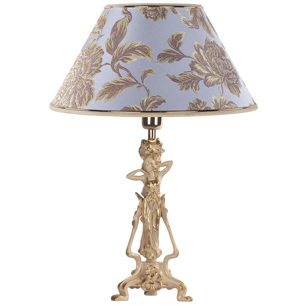 32064,34051 Настольная лампа Флора Айвори Маргарита Лаванда BOGACHO 4627138210680, 4627138151655