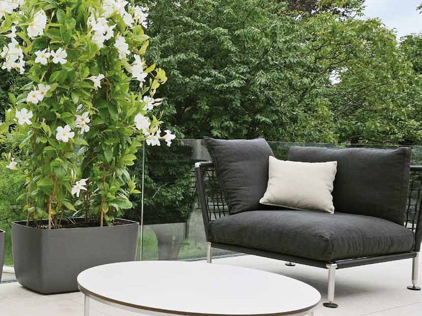 Бетонный низкий садовый горшок SWISSPEARL Softline ARCH-00041055 - Вид №1