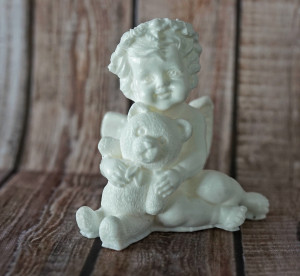 11366 Молд "Ангел с медвежонком S" силикон HobbyPage