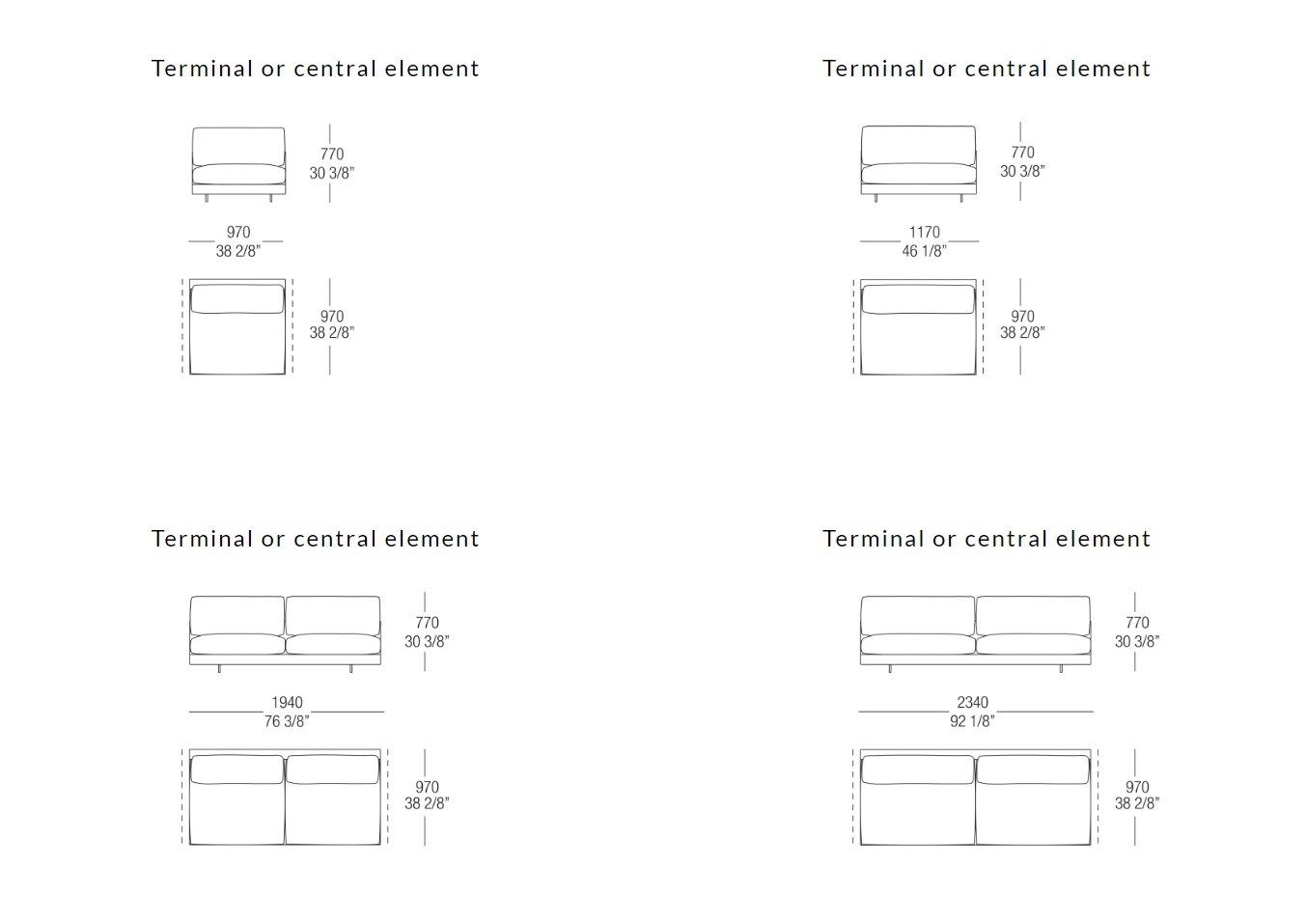 Угловой диван из ткани MisuraEmme ARGO ARCH-00053272 - Вид №16