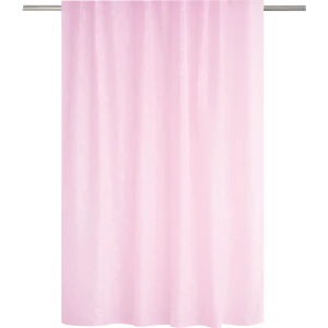 Тюль на ленте для кухни «Тиснение» 140x180 см цвет светло-розовый