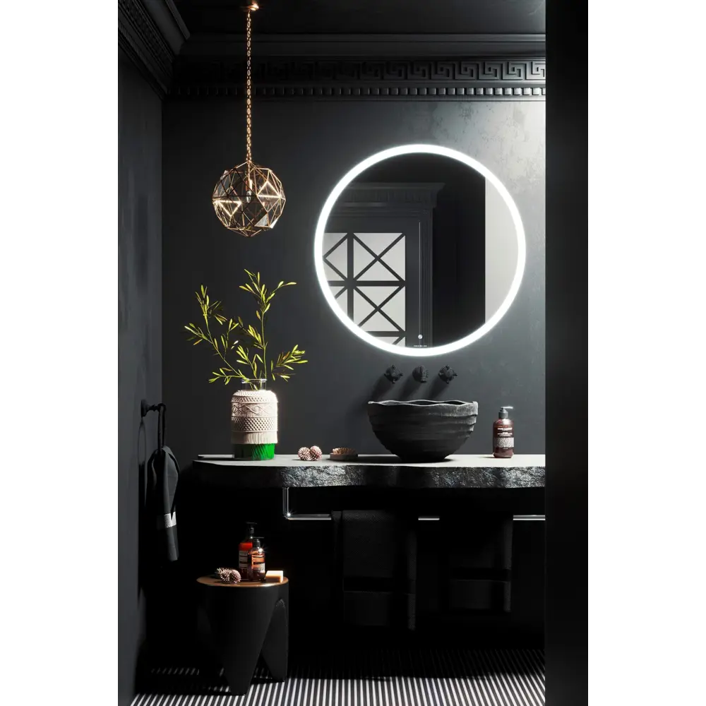 Зеркало для ванной Omega Glass Тип 2 SD972 с подсветкой 90 см круглое STLM-2150410 - Вид №1