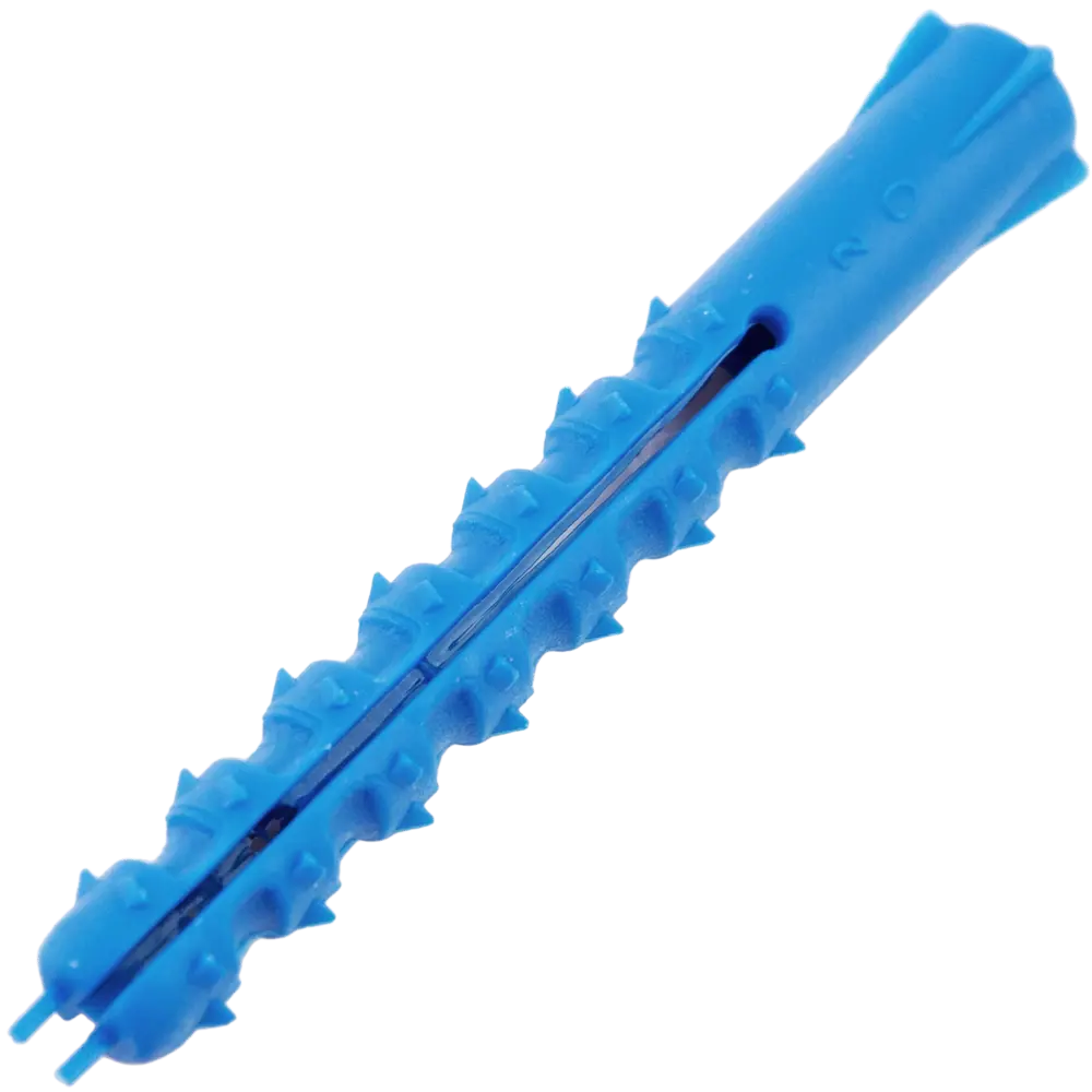 Дюбель с шипами для полнотелых материалов 6х50 мм полипропилен цвет синий 200 шт НЕВСКИЙ КРЕПЕЖ STLM-2192064 - Вид №1