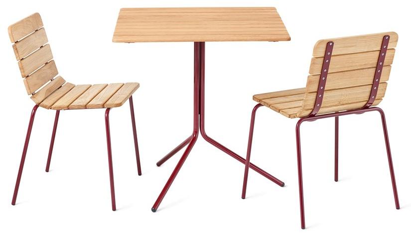 Nola Industrier Квадратный складной стол из дуба 11 U 80-28e  - Вид №4