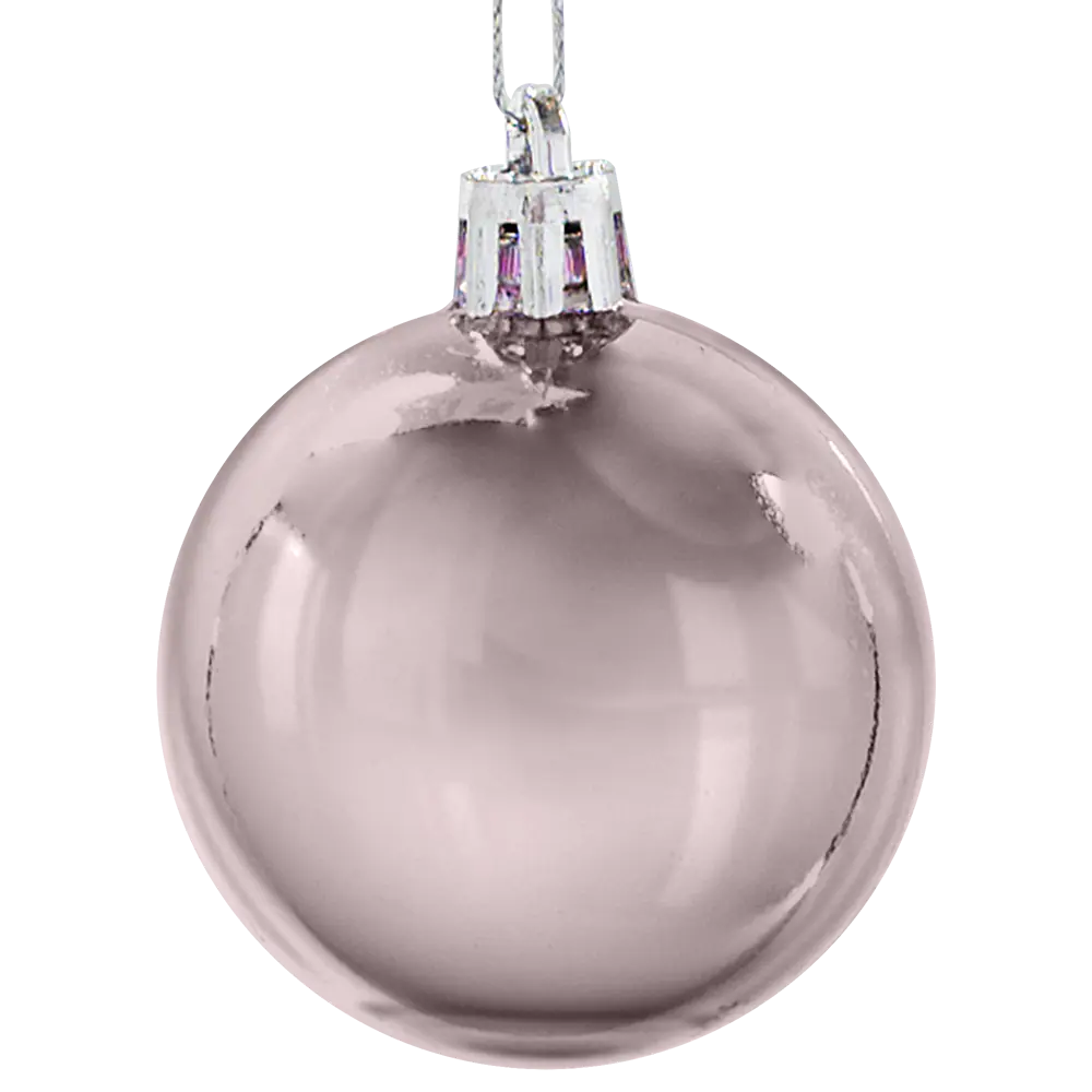 85156488 Елочный шар ø5 см пластик розовый STLM-1404155 Santreyd 