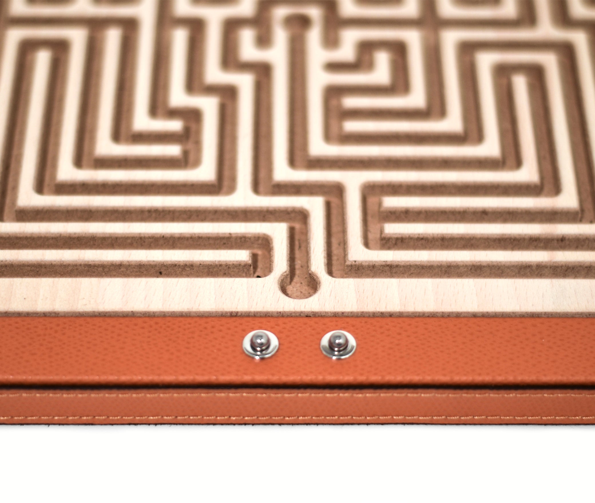 Квадратный лабиринт Арианны - 28X28XH2 см / зернистая кожа_манго Pinetti 00.1013.029.036 - Вид №2