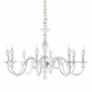 Подвесная люстра Ideal Lux Justine SP8 IDEAL LUX ДИЗАЙНЕРСКИЕ, JUSTINE 312801 Белый