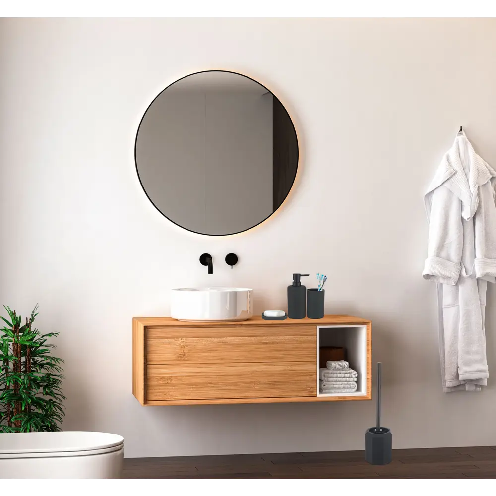 Мыльница Swensa Grid черная — минимализм в деталях 89350270 STLM-1002280 - Вид №3