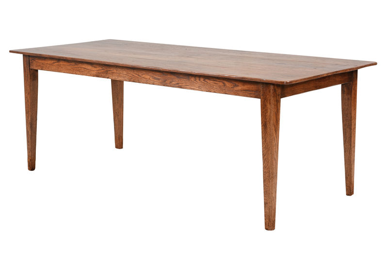 0046-16 Загородный стол с закругленными коническими ножками ijlbrown 