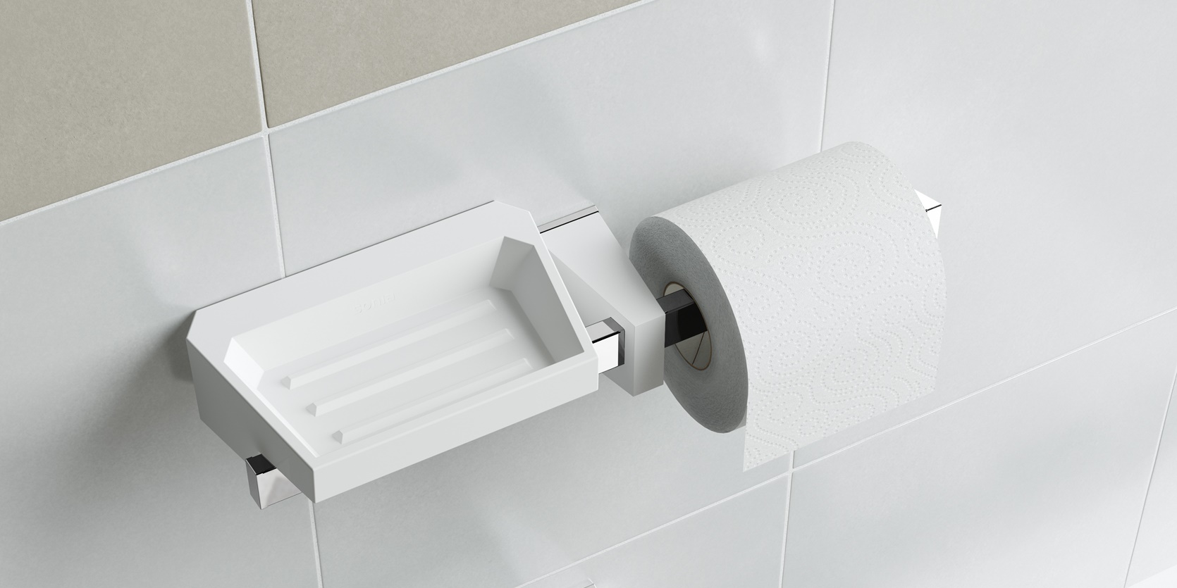 Sonia Мыльница настольная S0 белый 156290 - Вид №1