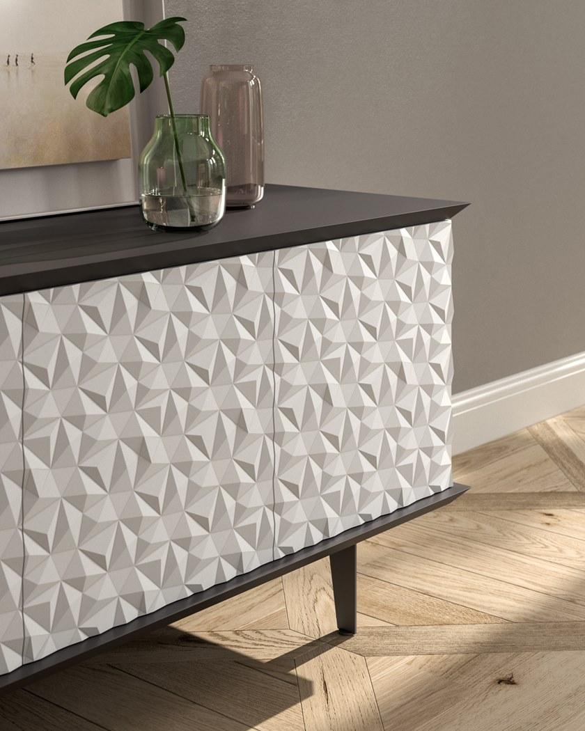 Ozzio Italia Буфет лакированный с распашными дверцами  X305  - Вид №9