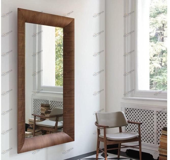 Porada Прямоугольное зеркало в деревянной раме Iron sun-id-1506638