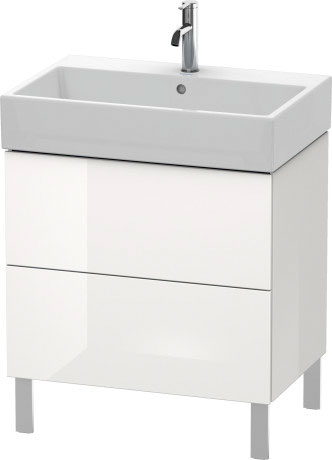 LC677601313 L-Cube Тумбочка напольная Американский орех, натуральный шпон Duravit - Вид №2