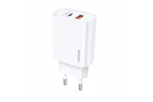 18074497 Сетевое зарядное устройство USB QC3.0+PD3.0 20W Fast Charger, белый (CC121TC01) УТ000024258 USAMS