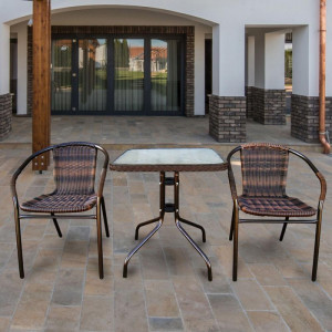 TLH-037BR2/060SR-60х60 Brown 2Pcs Комплект мебели Асоль-2B TLH-037BR2/060SR-60х60 Brown (2+1) Afina