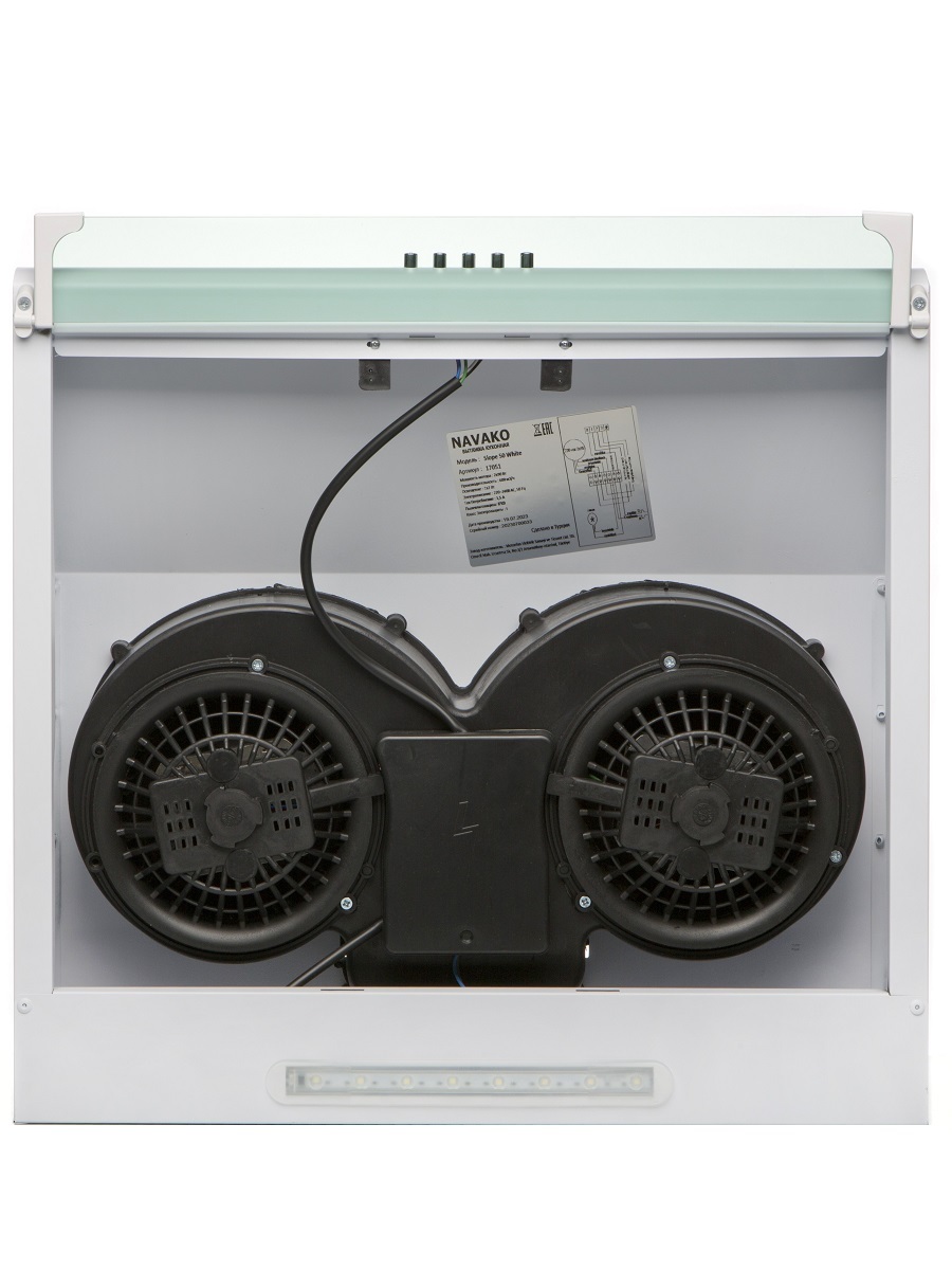 Вытяжка козырьковая Slope 50 White NAVAKO 17051 - Вид №3