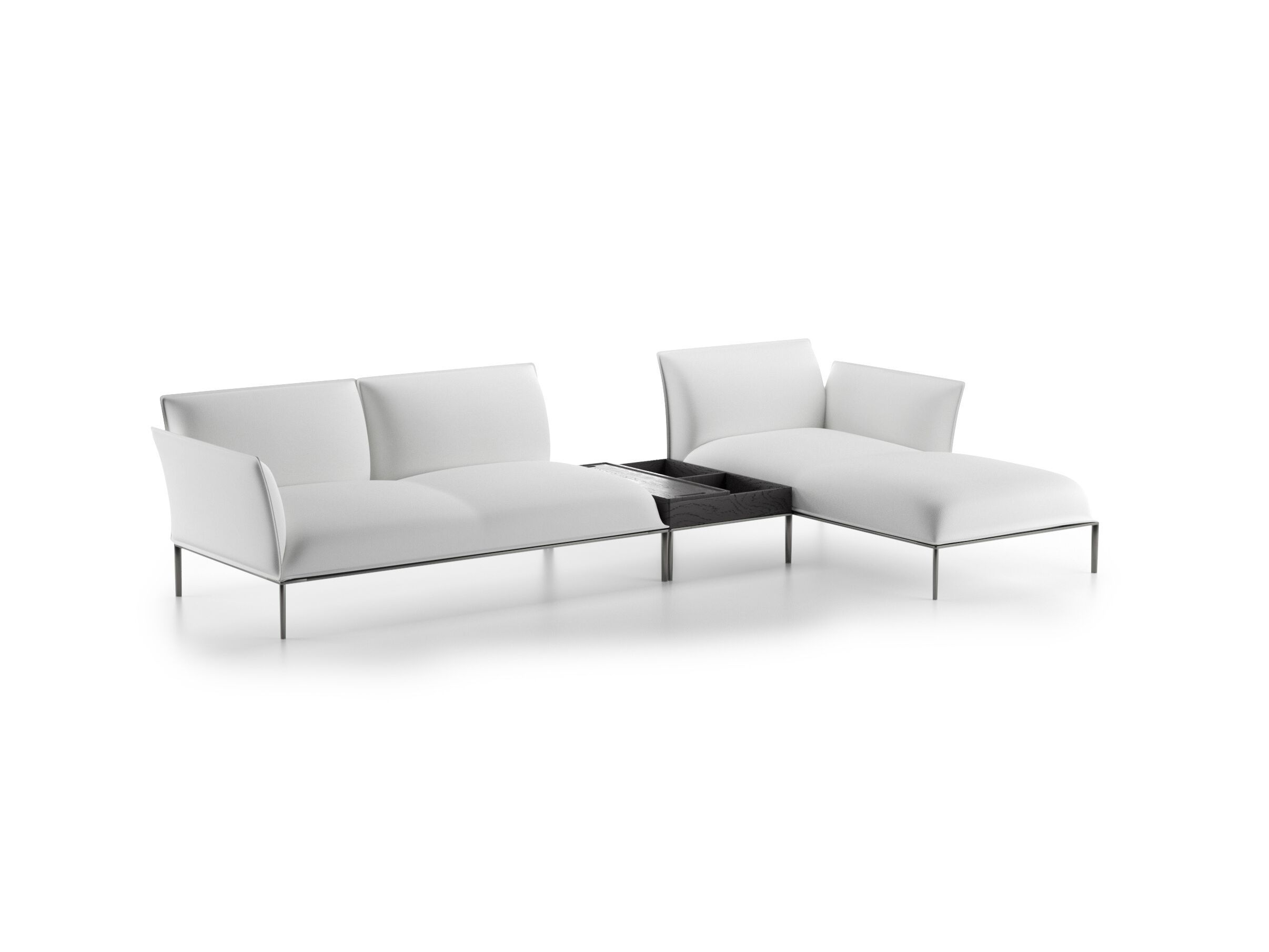 Тканевый диван с полуостровом Natuzzi Italia EUFOLIA ARCH-00011816 - Вид №1