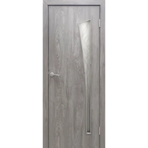 Дверь межкомнатная Белеза остекленная финиш-бумага ламинация цвет тернер серый 70x200 см