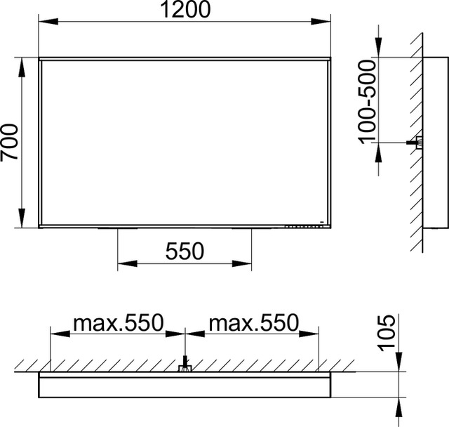 33097ZZ1000 Зеркало с подсветкой KEUCO Plan - Вид №12