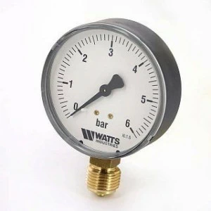 Манометр радиальный F+R200 80 мм 1/2" 6 бар WATTS