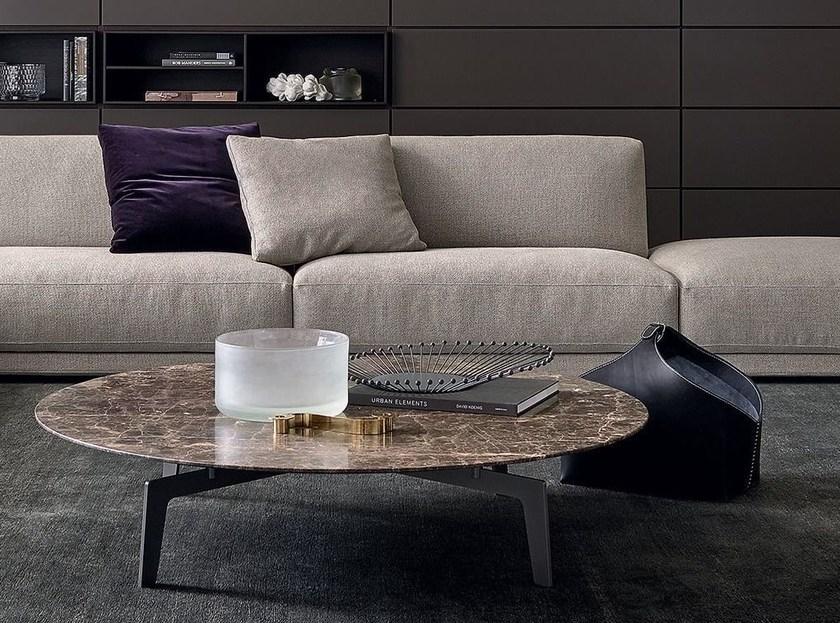 Poliform Низкий круглый журнальный столик из дуба Tribeca sun-id-1475564 - Вид №1