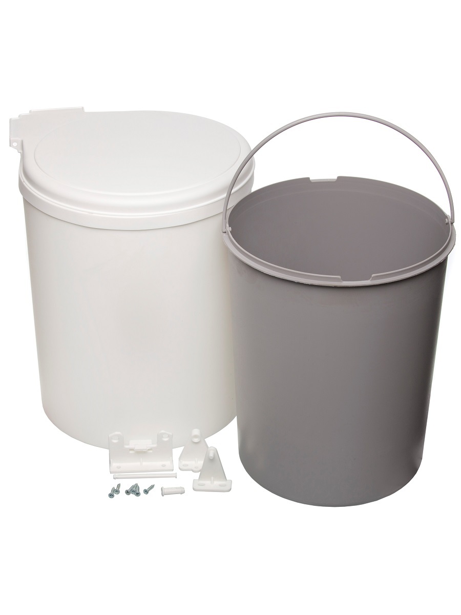 Ведро для мусора на дверцу шкафа Delta 350/13 Full White NAVAKO 10266 - Вид №1