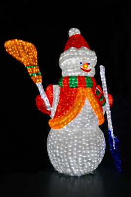 Световая Фигура 3D "Снеговик" ELKI СВЕТОВЫЕ ФИГУРЫ 017720 Красный  - Вид №2