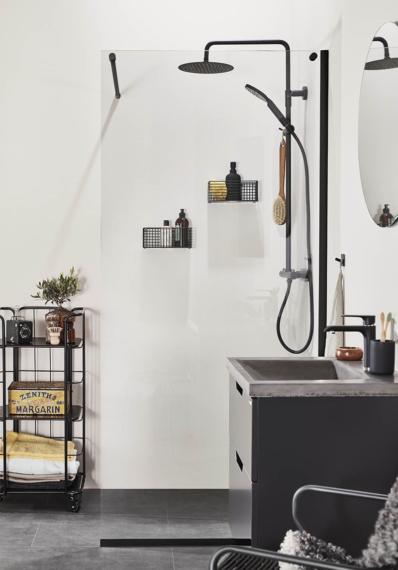 310105 Крыша Душ Studio Черная M 300Mm Душевая Головка Noro  Черный  - Вид №4