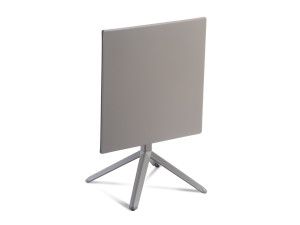 Квадратный или круглый стол с фиксированным или откидным верхом из металла с 4 спицами