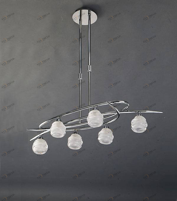 Подвесная люстра Mantra Loop Chrome 1801 MANTRA ДИЗАЙНЕРСКИЕ, LOOP CHROME 055974 Белый 