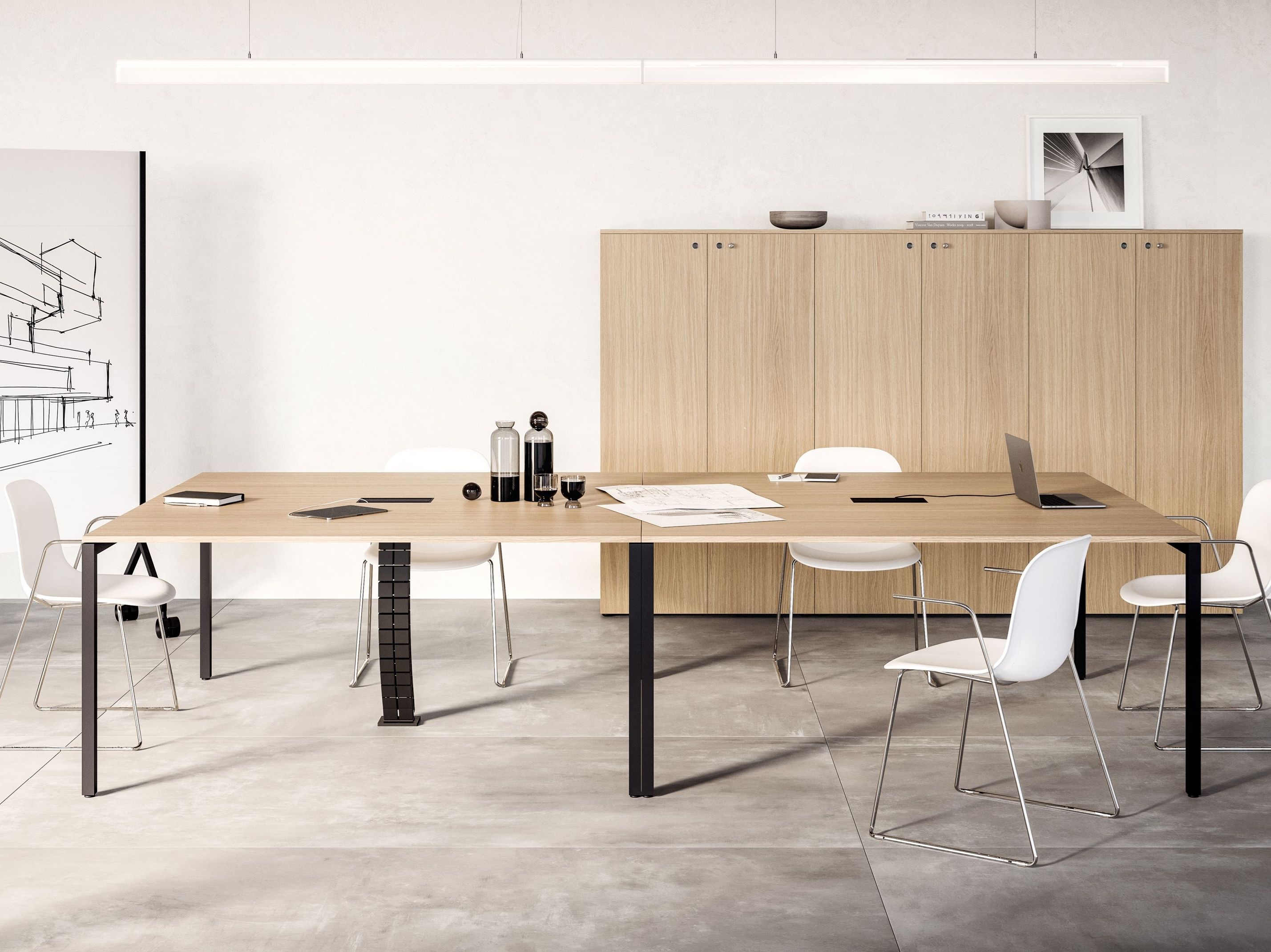 Прямоугольный стол для совещаний FANTONI Framework 2.0 ARCH-00016013