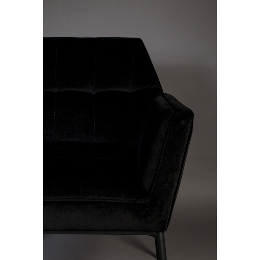 Кресло Kate черное высокое под бархат Dutchbone 1200153 - Вид №6